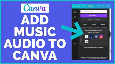 how to add music to canva video