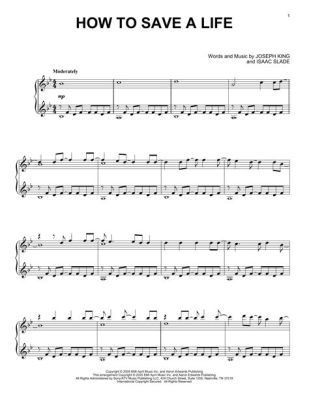 how to save a life piano sheet music what role does music play in saving lives?